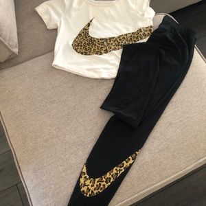 Nike crop top and matching leggings